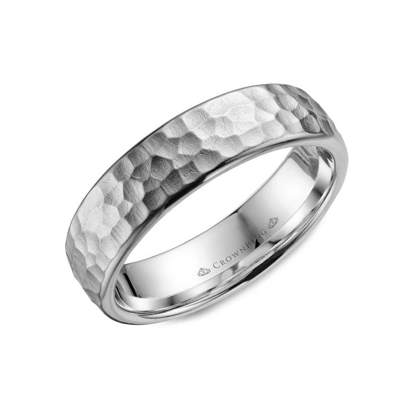 Hammered Finished Wedding Band (6MM)