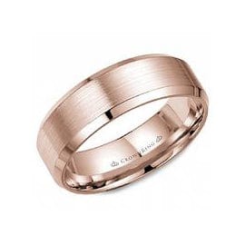 Sandpaper Center with High Polished Edges Wedding Band (7MM)