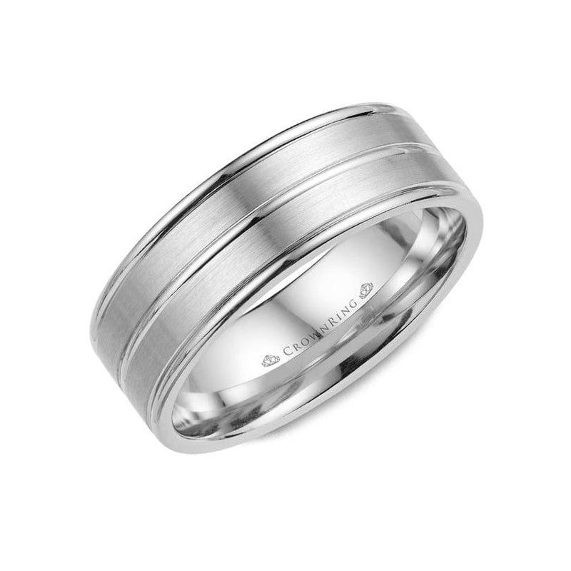 3 Row Detailed Wedding Band (7MM)
