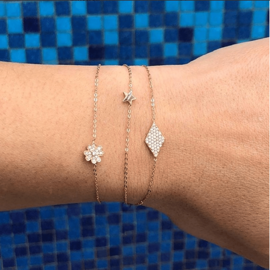 Mini Flower Diamond Bracelet